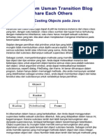 Cara Melakukan Casting Objects Pada Java