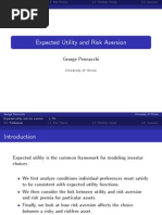 Expected Utility and Risk Aversion George Pennacchi University of Illinois