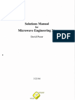 Microwave Engineering 3e David m Pozar Solutions Manual