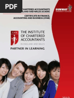 Download Sunway University College THE INSTITUTE OF CHARTERED ACCOUNTANTS ICAEW programme 2010 by Sunway University SN22744982 doc pdf
