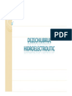 Dezechilibrul Hidroelectrolitic