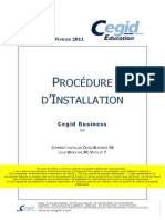 Procédure d'installation - Cegid Business V8