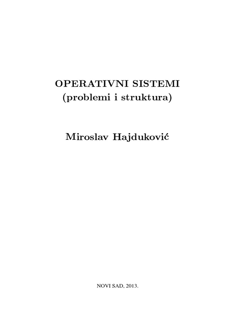 376 Operativni Sistemi | PDF
