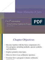 Chapter 2: Basic Elements of Java: Ava Rogramming: From Problem Analysis To Program Design