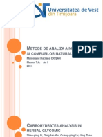 Carbohydrates Analysis in Herbal Glycomic