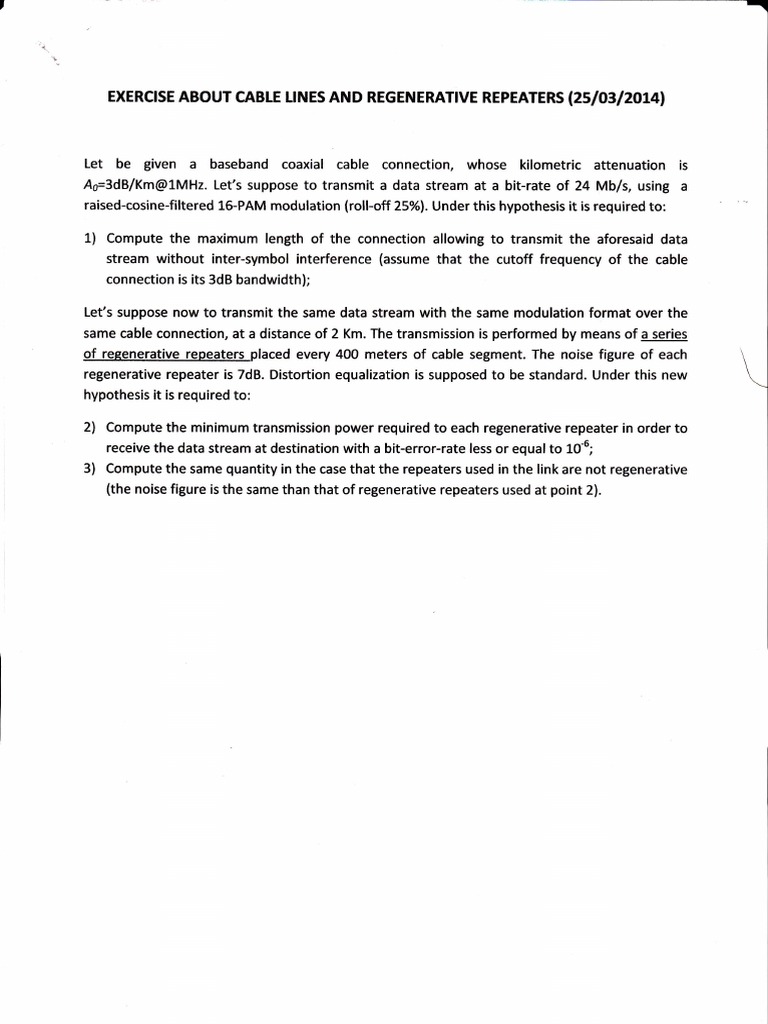 Calculating Transmission Power Requirements and Maximum Cable Lengths