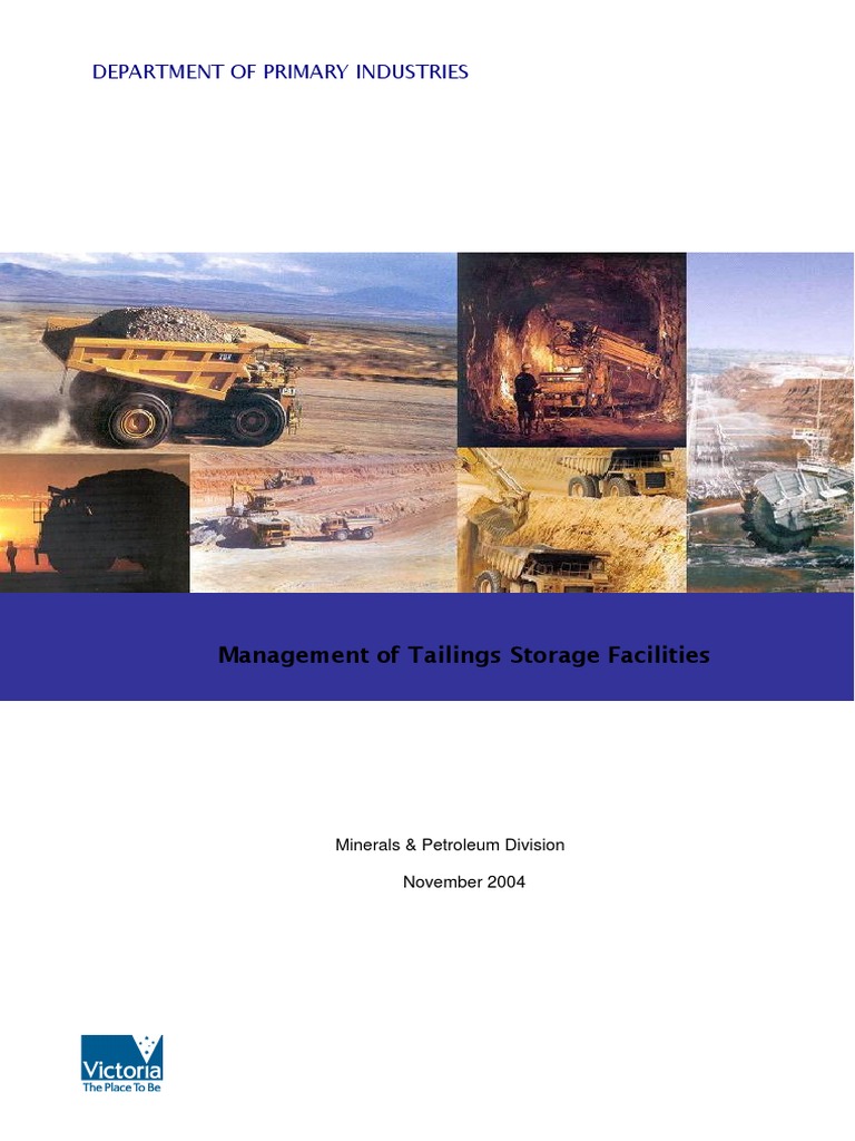 Tailings Storage Facilities Management 2004 | PDF | Waste | Risk