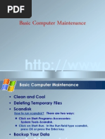 Basic Computer Maintenance