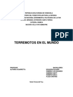 Trabajo de Terremotos en El Mundo Grupo 2