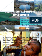 Disponibilidad Hidrica en Colombia