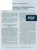 La Nocion de Substancia en La Filosofia Moderna (Descartes Spinoza y Leibniz)