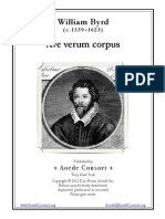 Ave Verum Corpus - William Byrd (SATB)