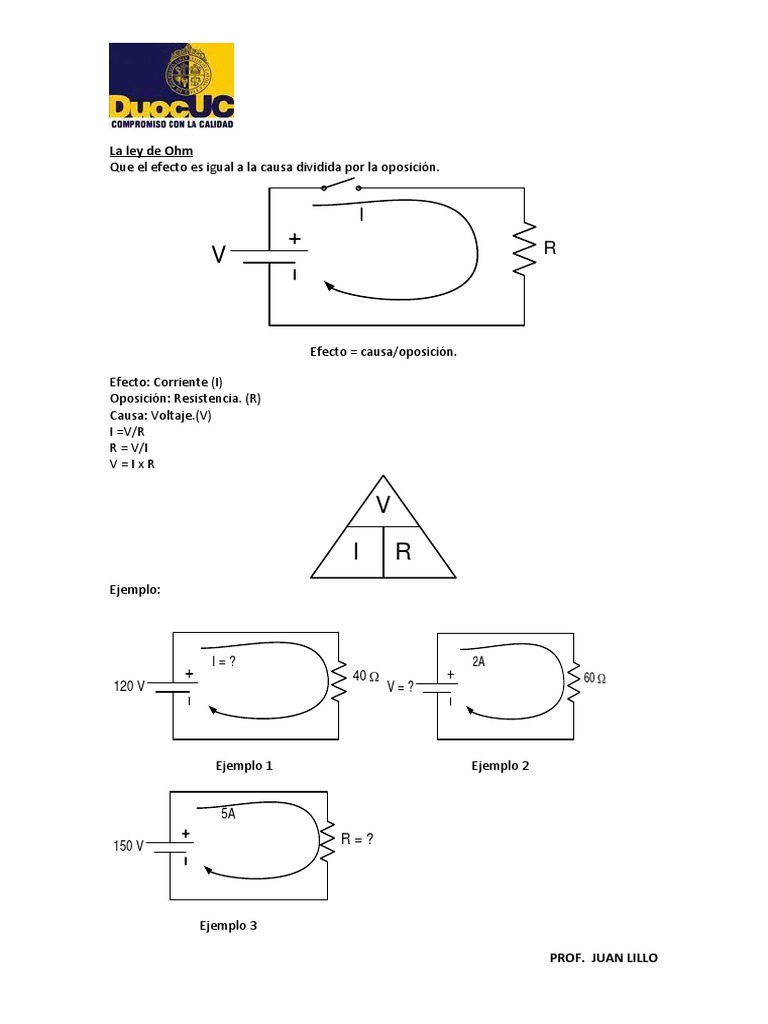 Clase de Ley de Ohm , Circuito Serie y Paralelo (1