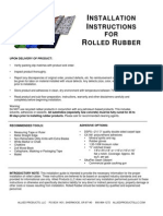 Rolled Rubber Installation Instructions