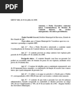 Projeto de Lei 032 - 08 Lei 641