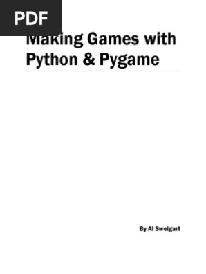 Making Games With Python & Pygame | Pdf | Shell (Computing) | Operating  System