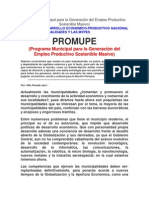 Programa Municipal para La Generación Del Empleo Productivo Sostenible Masivo