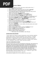 Conversation Questions Children