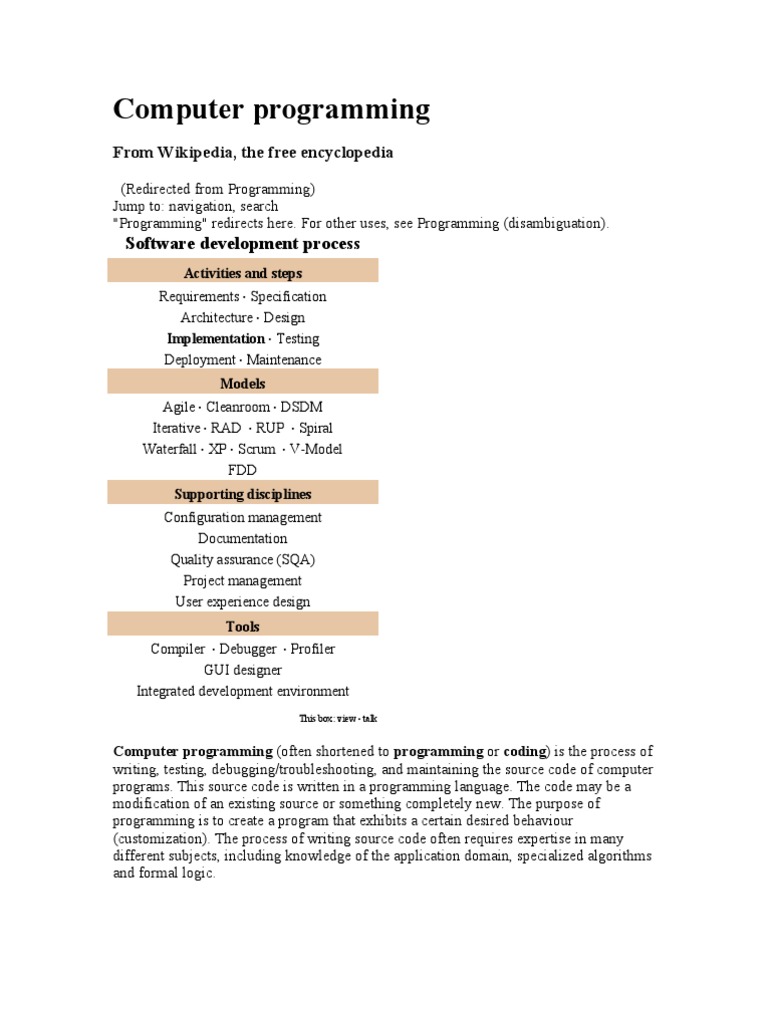 Computer Programming | PDF | Computer Programming | Computer Program