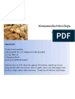 Homemade Pita Chips Recipe