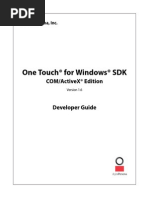 One Touch For Windows SDK COM ActiveX Developer Guide