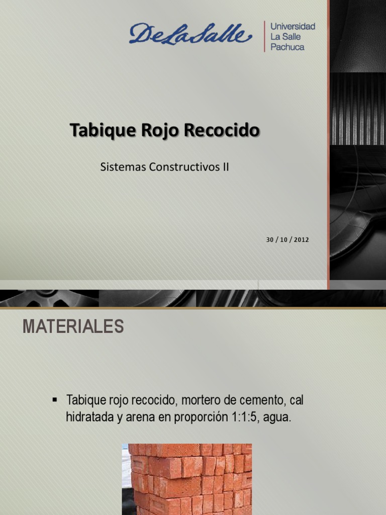 tabique rojo recocido.pptx Materials Building Engineering