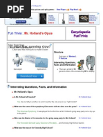 Mr. Holland's Opus - Fun Facts and Information