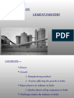 Presentation On Cement Industry