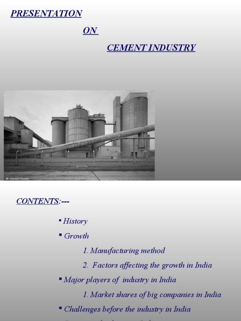 Overview of India's Cement Industry | PDF | Cement | Industrial Processes