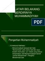 Latar Belakang Berdirinya Muhammadiyah