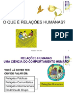 Segunda e Terceira Aula Relações Interpessoais Irene