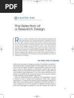 The Selection of Research Design