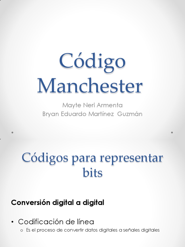 Código Manchester PDF Protocolos de Tecnología de