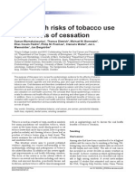 Oral Health Risks of Tobacco Use and Effects of Cessation