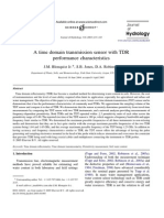 A time domain transmission sensor with TDR performance characteristics