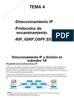 Direccionamiento IP, Protocolos de Enrutamiento