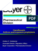 Ciprofloxacin Anthrax Post-exposure Prophylaxis