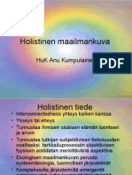 ylesiesitys holistisesta maailmankuvasta