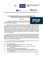 Joint Position Paper to Improve the Implementation of the EPIRA
