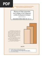 Study: Efficiency of State Universities & Colleges in The Philippines by Janet Cuenca