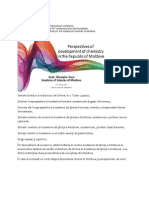 Perspectives of Development of Chemistry in The Republic of Moldova