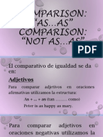 Comparison: "AS AS" Comparison: "Not As As"