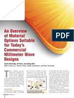 An Overview of Material Options Suitable For Today's Commercial Millimeter Wave Designs