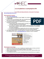 Instrucciones de Uso de Plataforma E-Learning BigRiver PDF