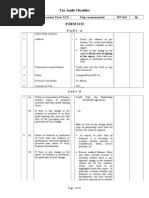 Tax Audit Checklist: Clause Clauses Under Form 3CD Step Recommended WP Ref by