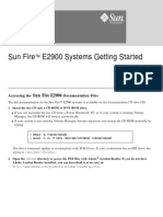 Sun FireTM E2900 Systems Getting Started