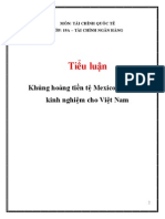 Khủng Hoảng Tiền Tệ Mexico Và Bài Học Kinh Nghiệm Cho Việt Nam