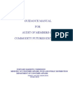 Guidance Manual FOR Audit of Members of Commodity Futures Exchanges
