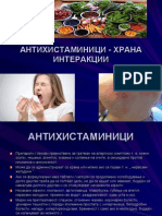 Antihistaminici-Hrana Interakcii