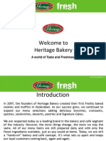 Corporate Presentation - Heritage Bakery - Show Updated
